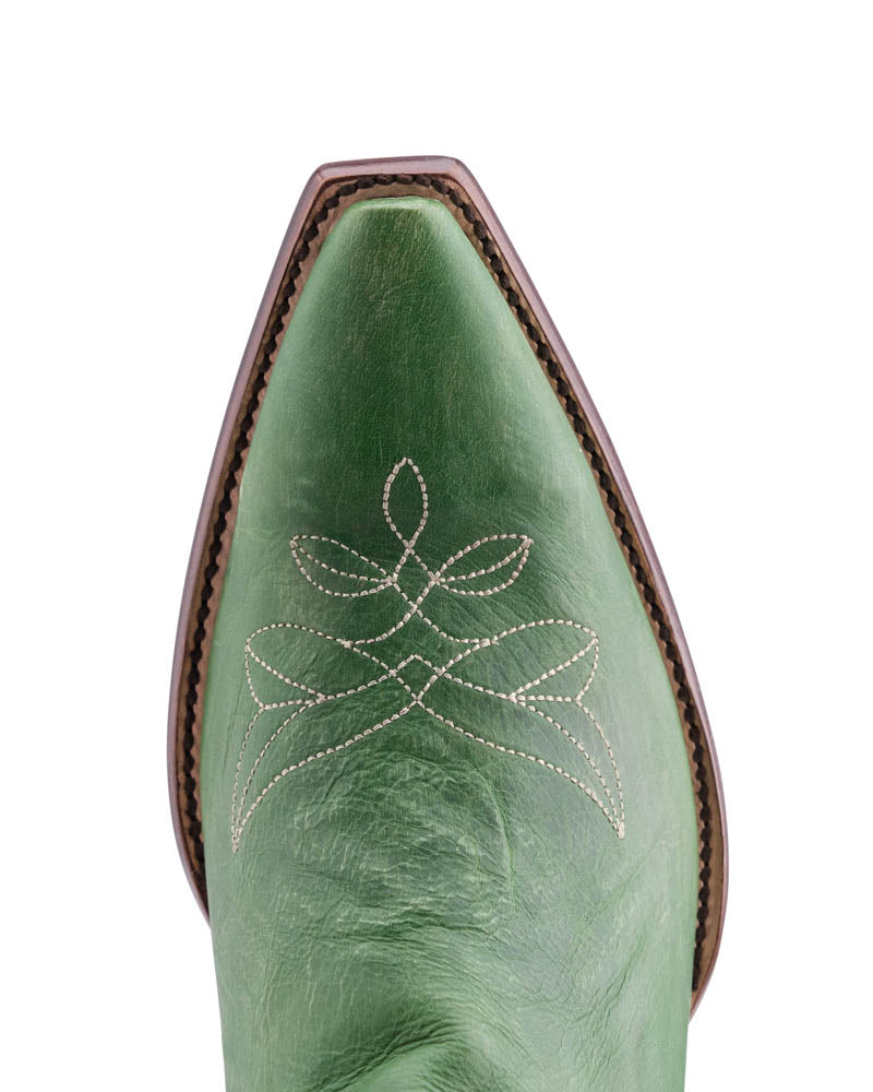 AMITY SHORT - Green/Crackled White