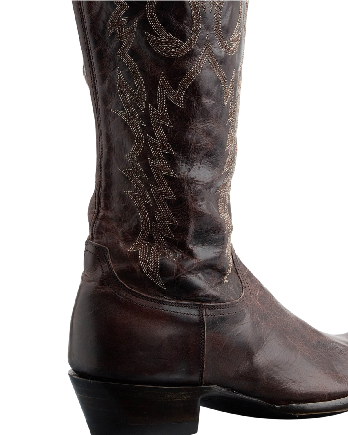 Old Gringo Boots Mayra Tall chocolate goat leather western boots with intricate decorative stitching