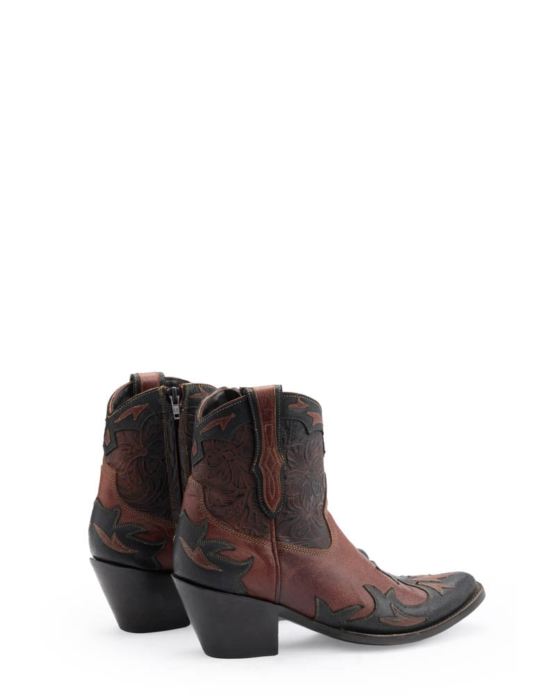 GIANT BOOT - Cognac/Black