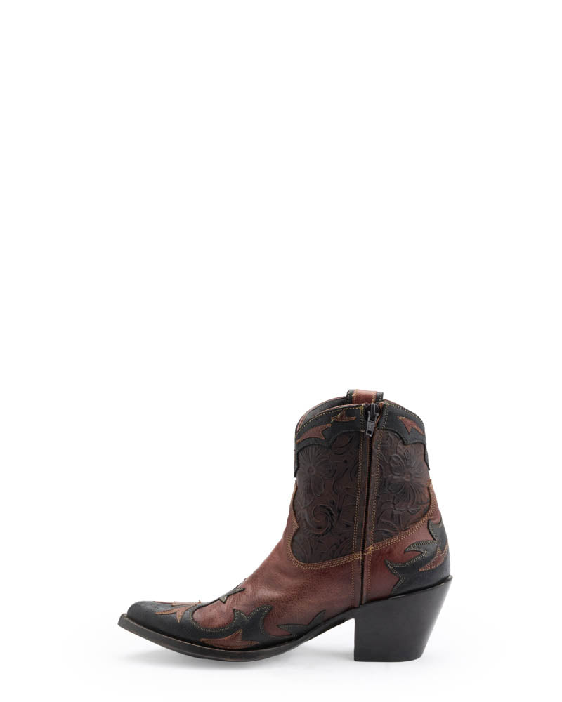 GIANT BOOT - Cognac/Black