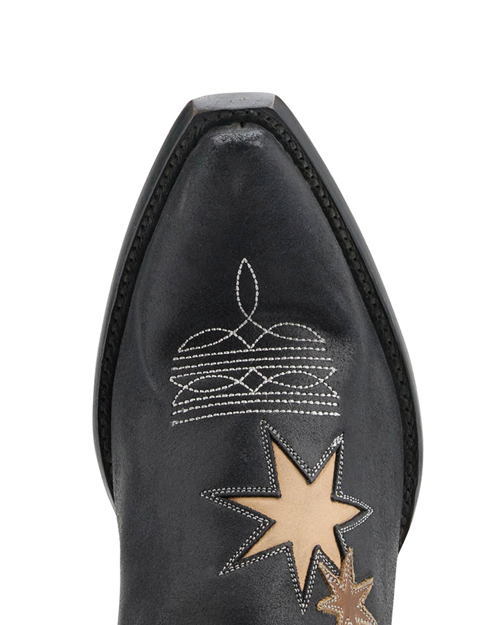 LUCKY STAR BOOT - Black/Bone