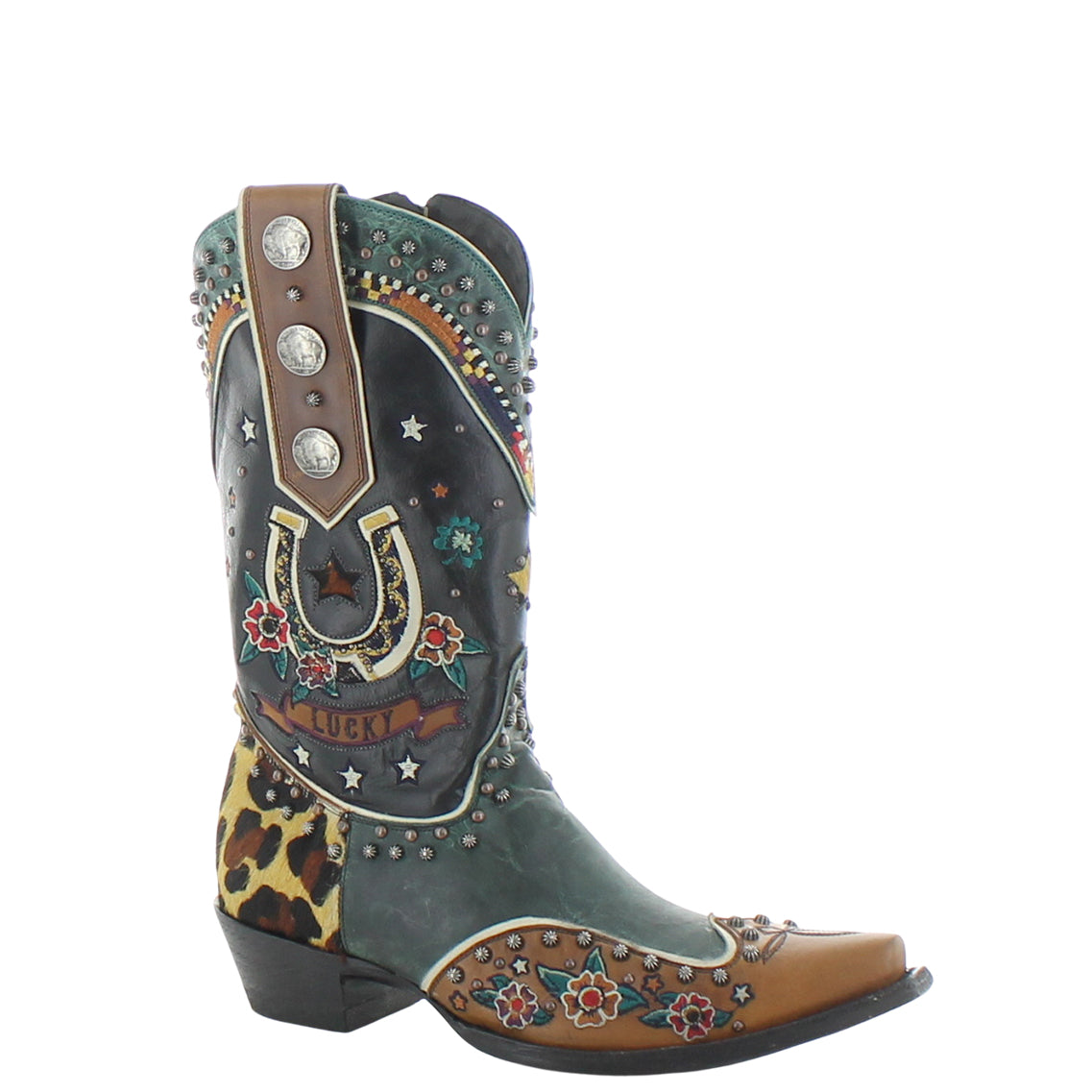 LUCKY YOU - Black/Green/Tan