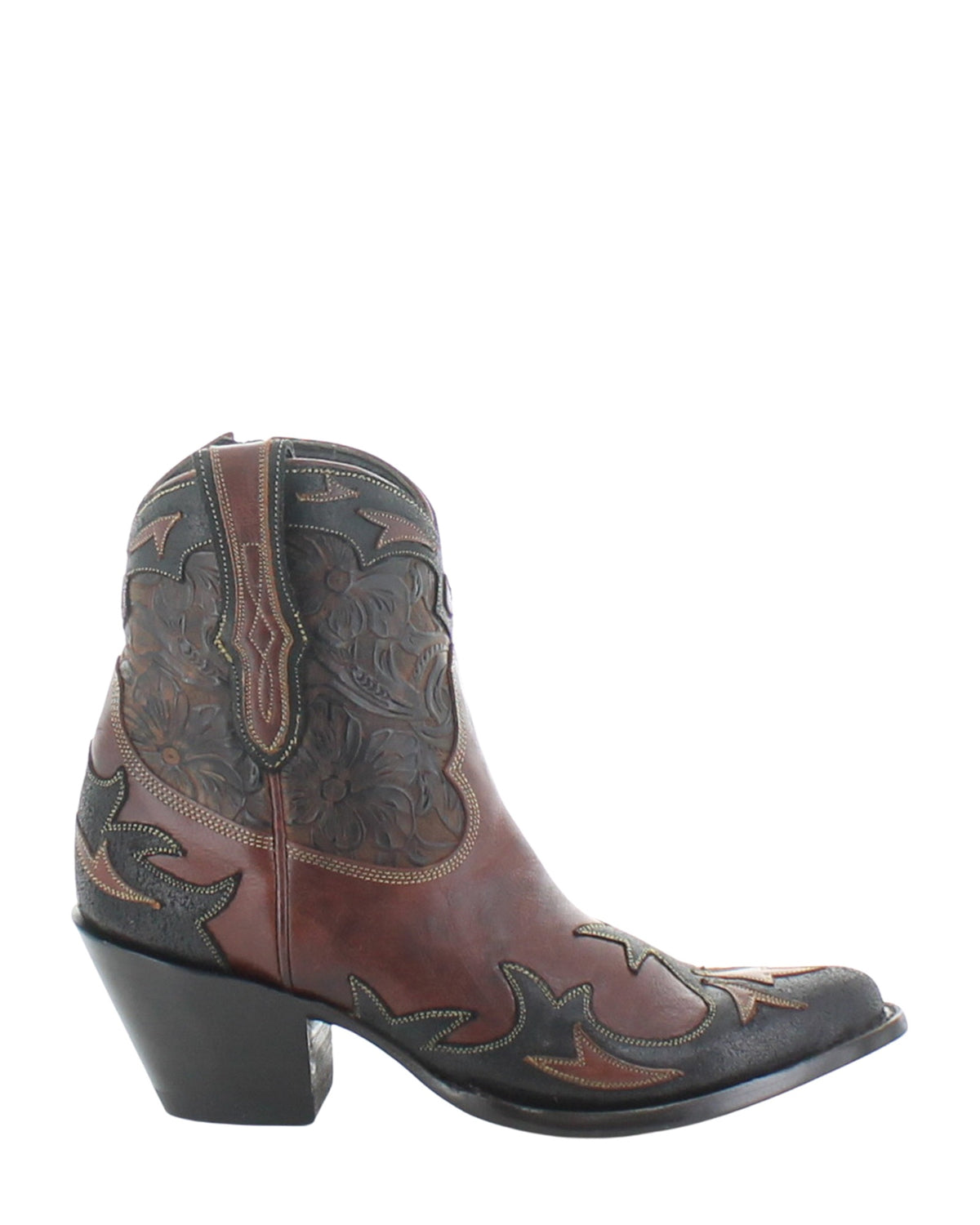 Old Gringo Giant Cognac women's 7" cowboy boot, side view