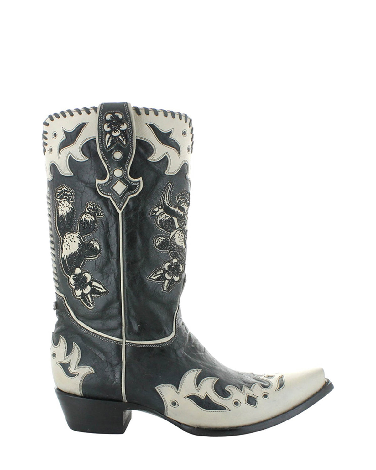 Old Gringo Dead or Alive Black women's 11" cowboy boot, side view