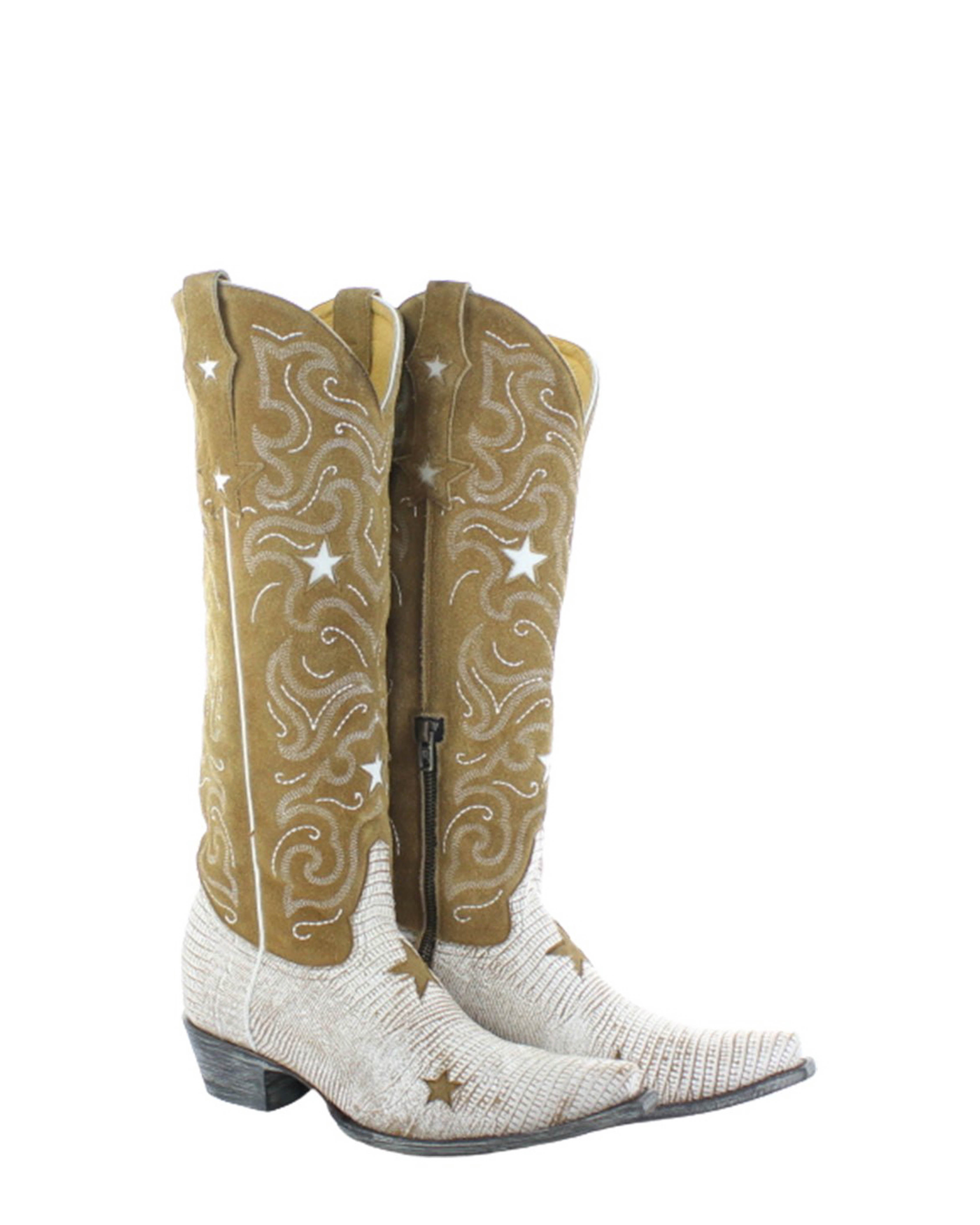 JENA - Crackled White/Camel