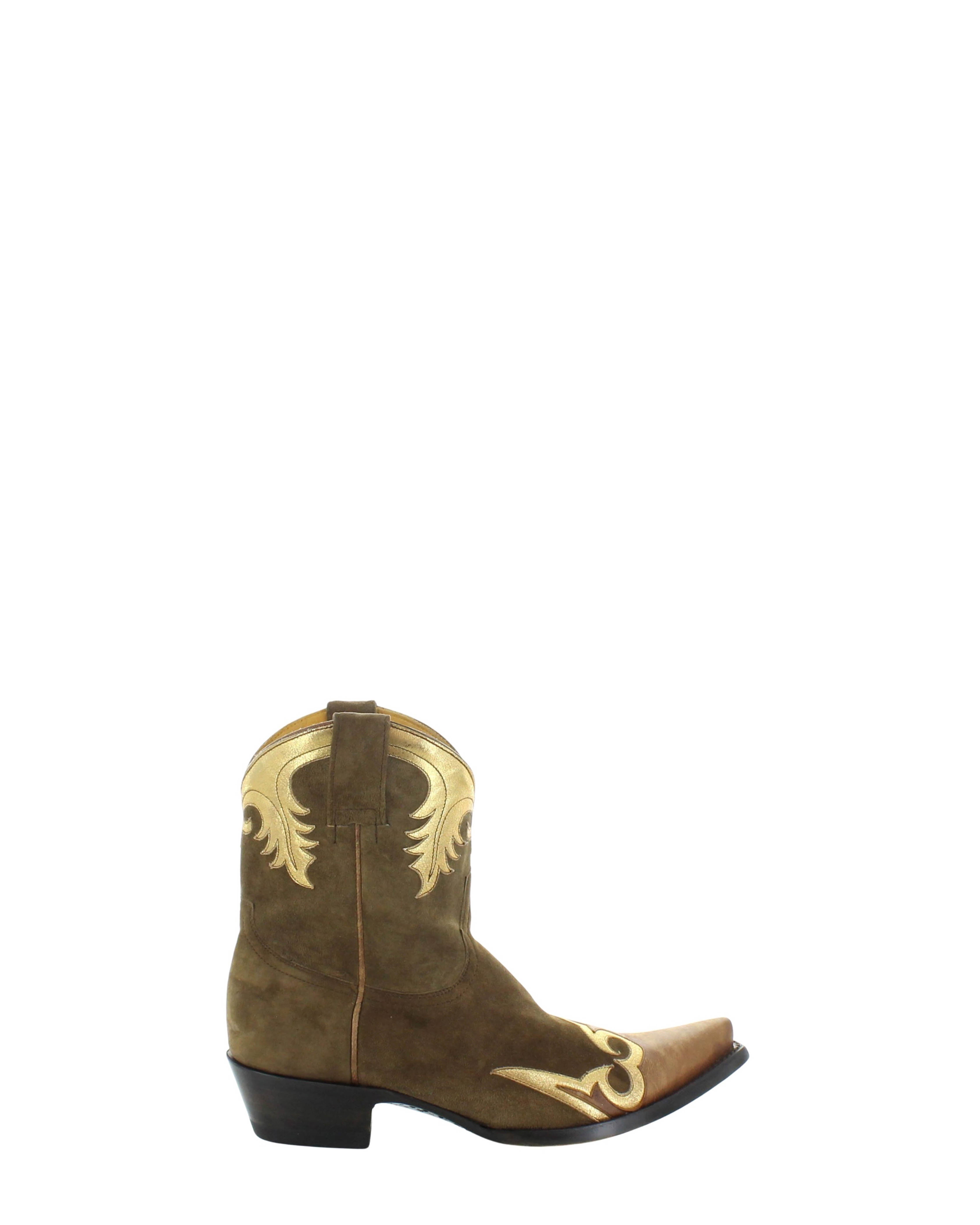 NEVADA SHORT OVERLAY - Brown Leather: Suede