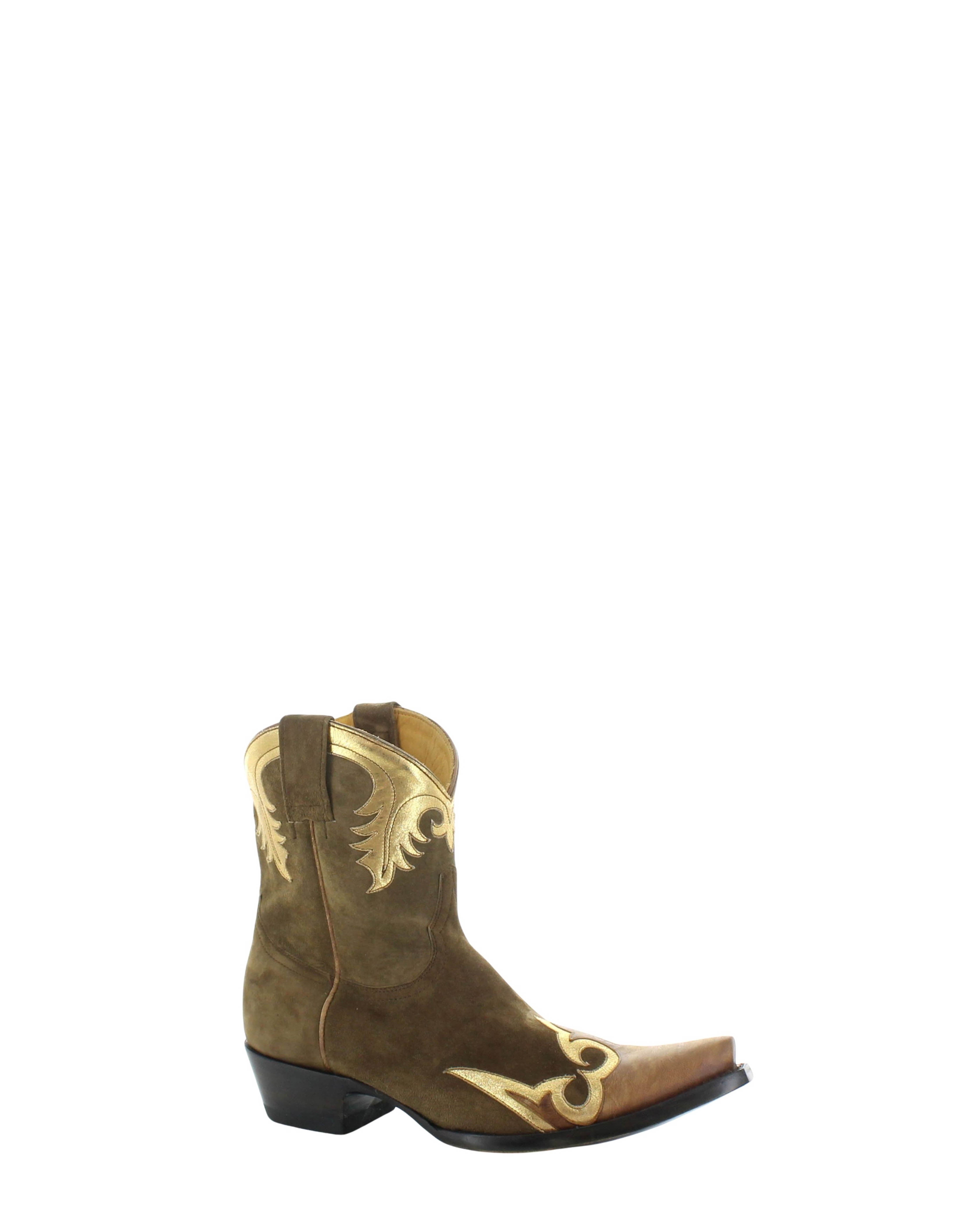 NEVADA SHORT OVERLAY - Brown Leather: Suede