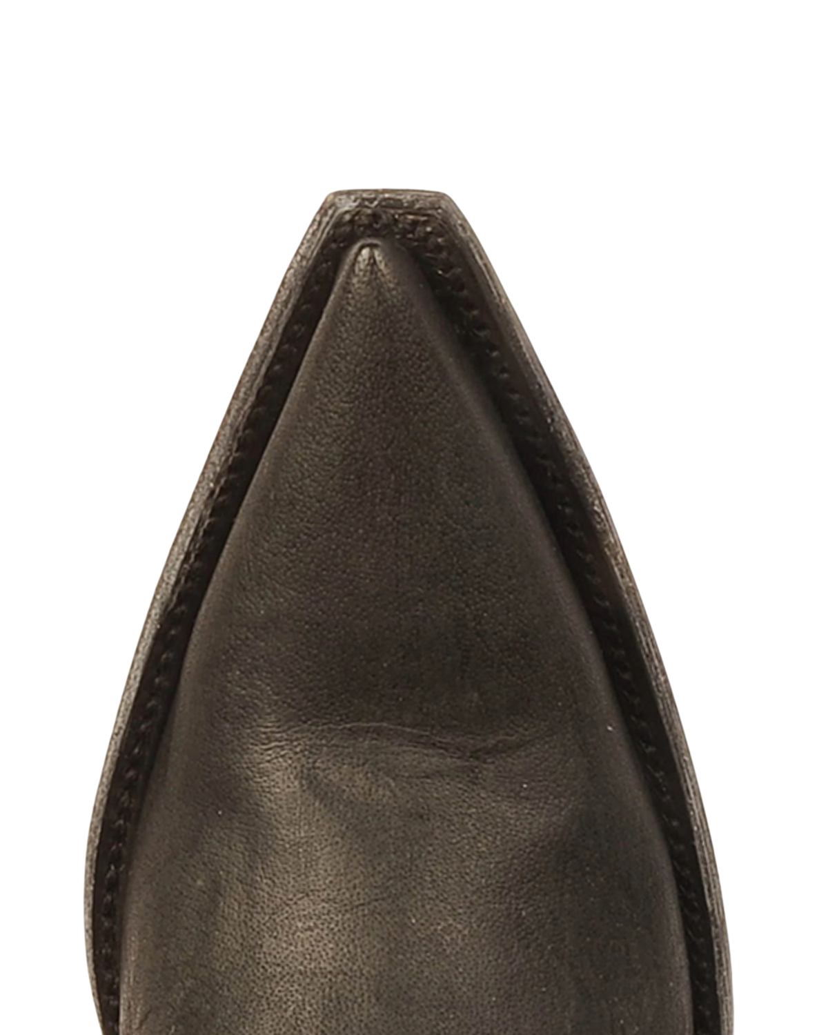 Old Gringo Boots Mayra black leather cowgirl boot featuring a sharp pointed toe and detailed western stitching.