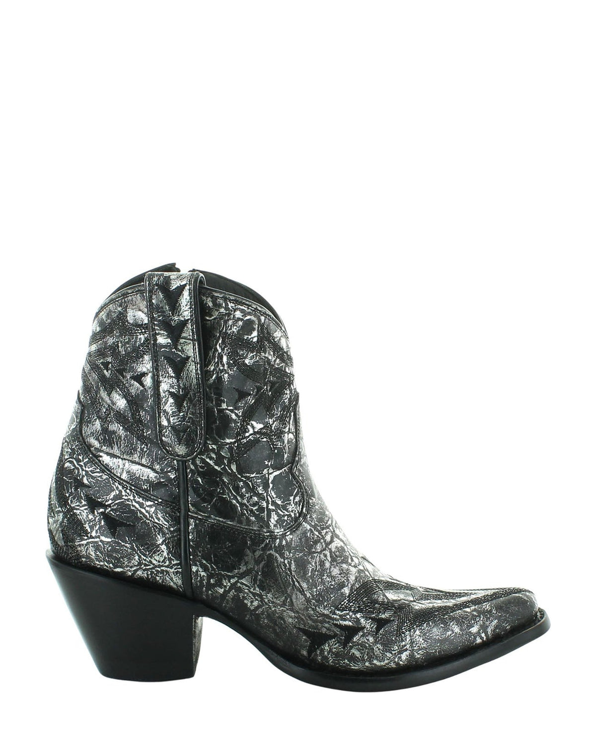 Old Gringo Merida Short 7" Black women's cowboy boot, side view