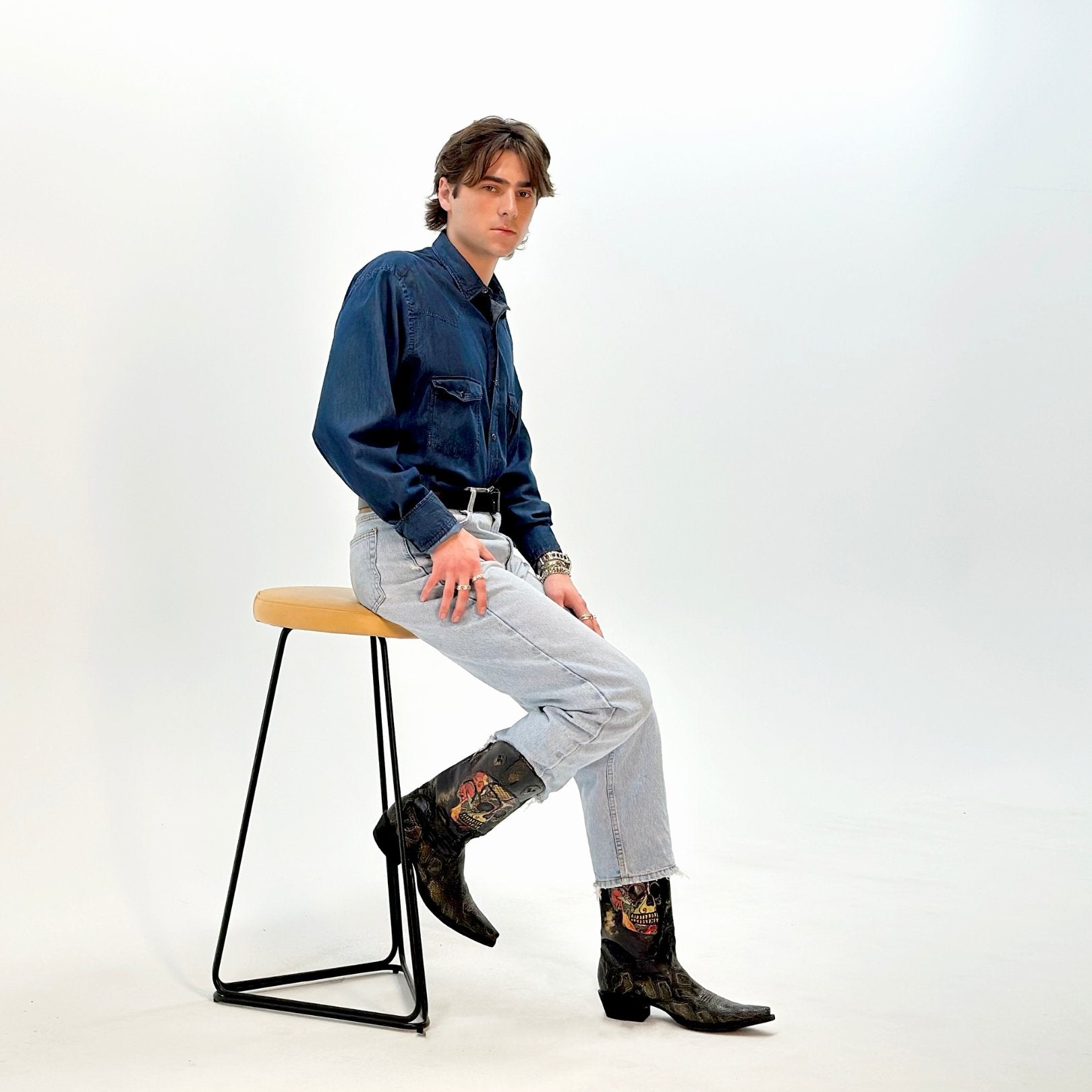 Men's Shirt Dark Denim