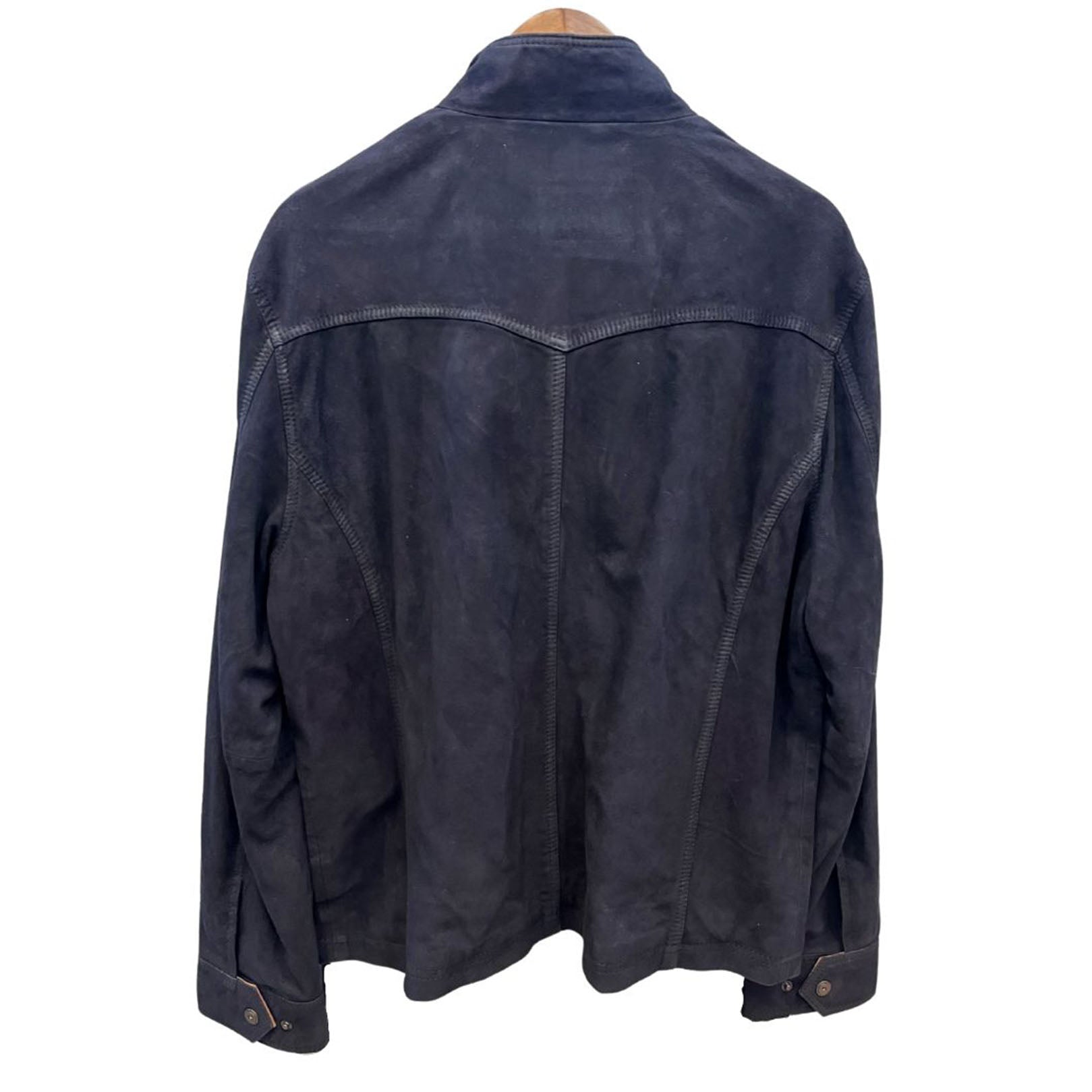 MIDNIGHT JACKET BLUE SUEDE - MEN'S