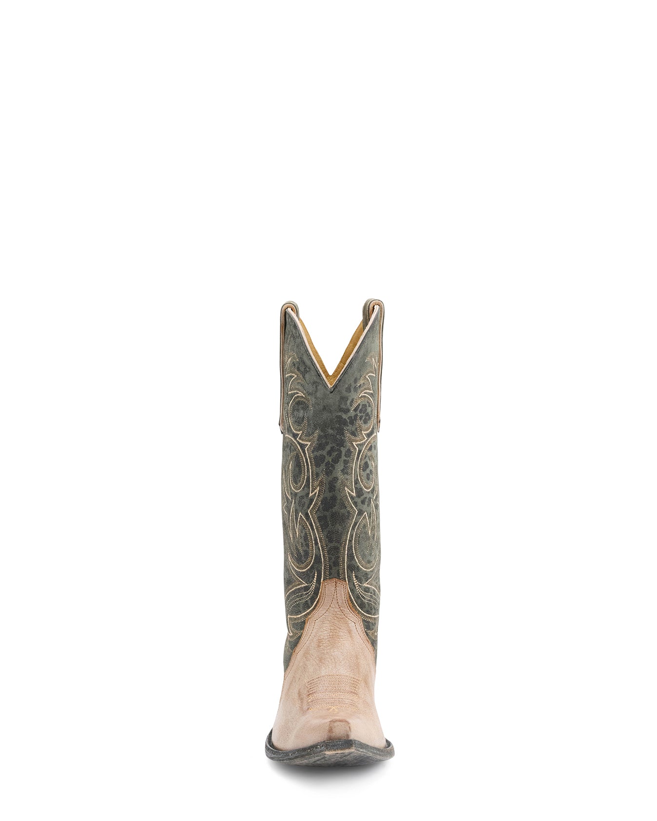 SOMERS - Tan/Green Leopardito
