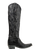 Old Gringo Boots Oaklynn Tall black leather western boot with intricate flame embroidery and crystal accents.