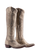 Old Gringo Boots Mayra Bis 18-inch gold leather western boots with intricate embroidery and side zipper closure
