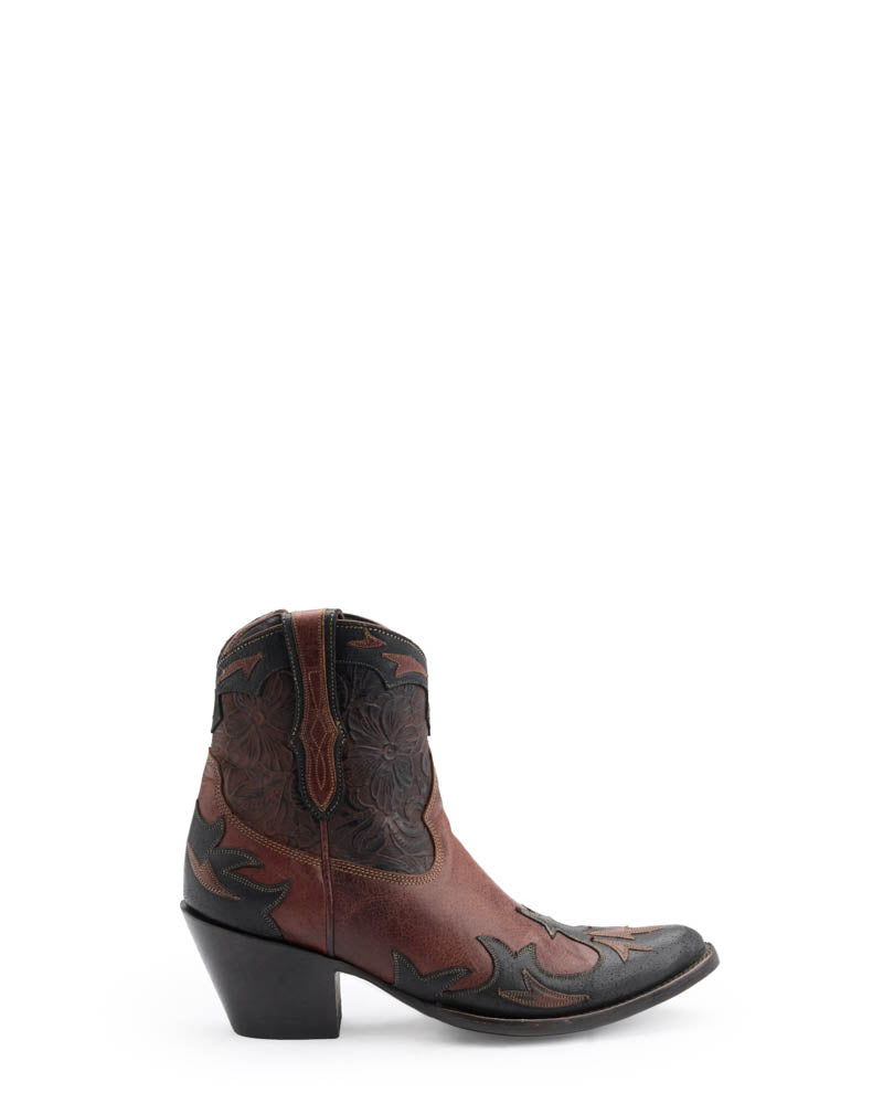 GIANT BOOT - Cognac/Black