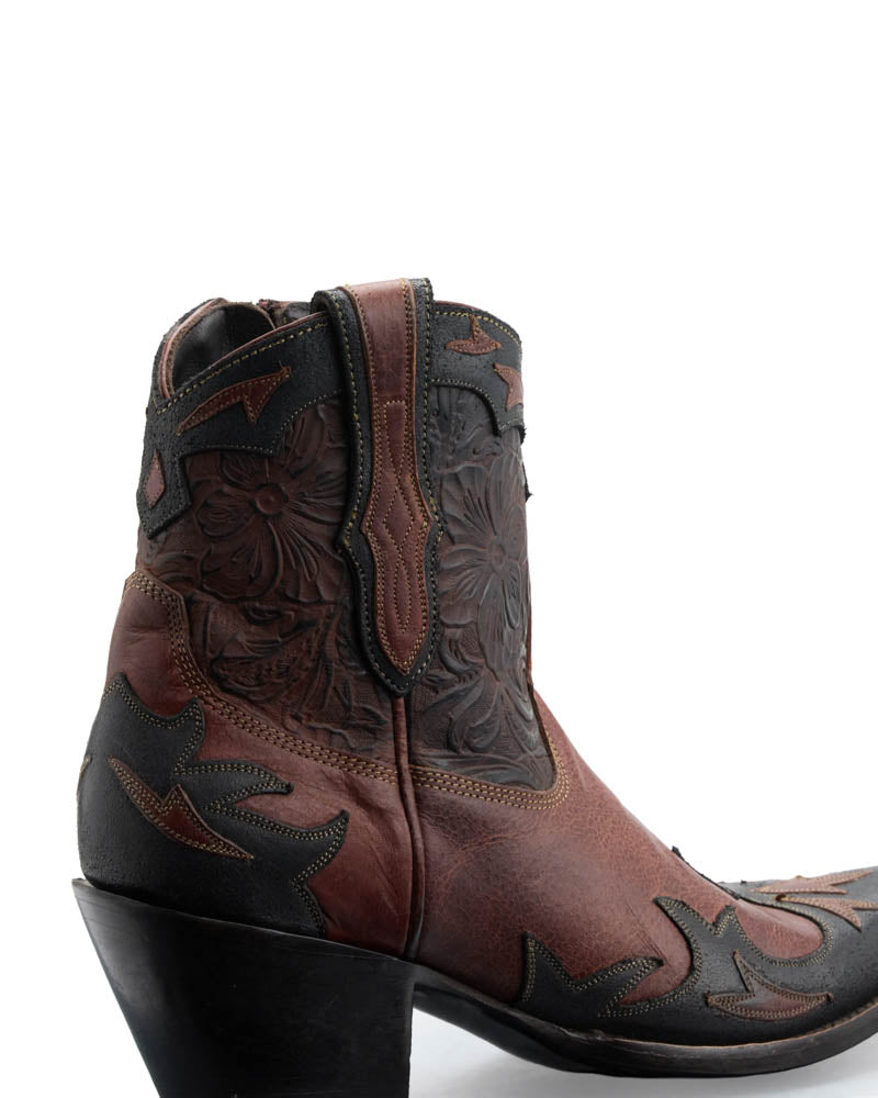 GIANT BOOT - Cognac/Black