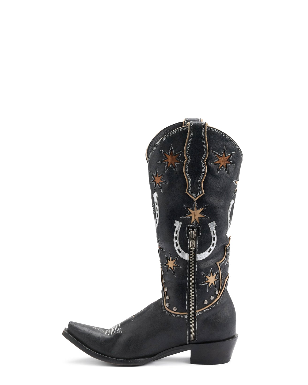 LUCKY STAR BOOT - Black/Bone