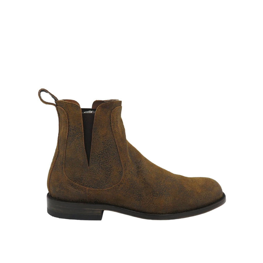 ANCIENNE PAIRE DE Bottes Officier De Cavalerie Cuir Fauve Embauchoirs