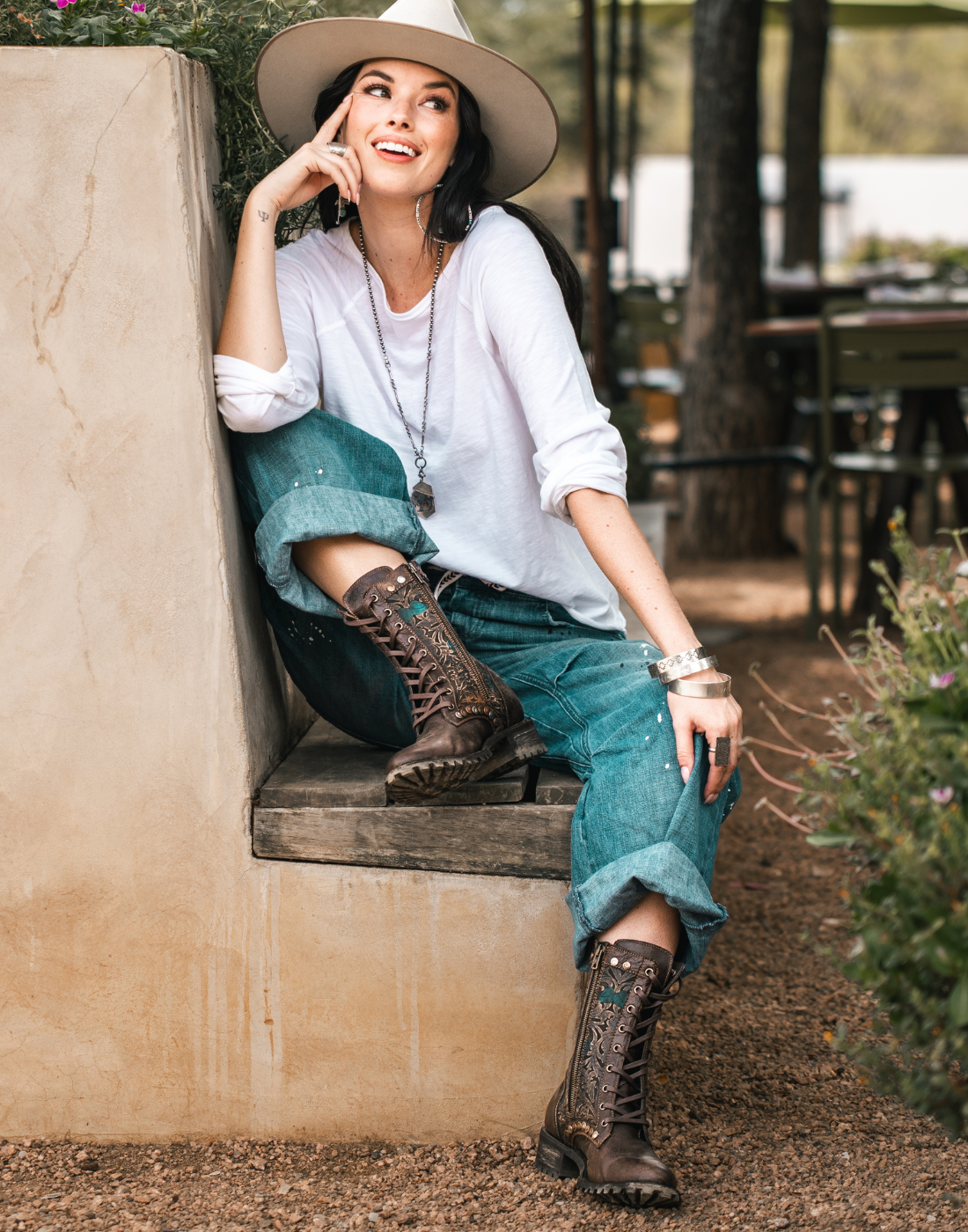 Old gringo top biker boots