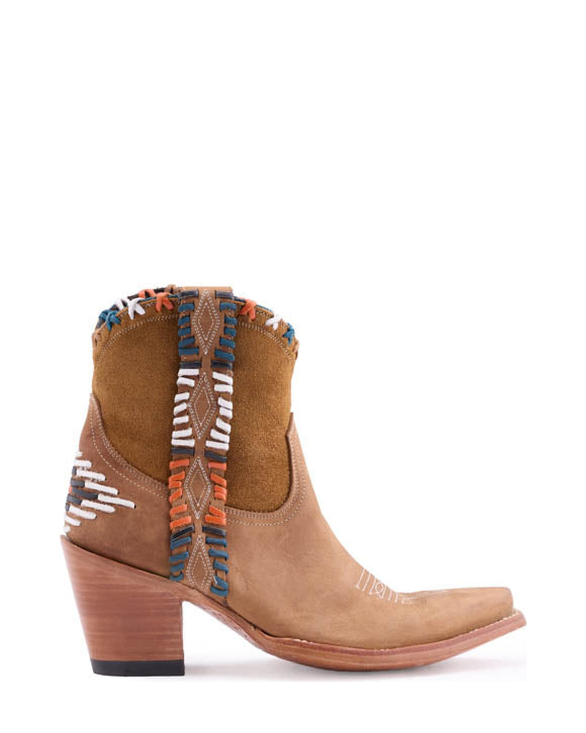 Old Gringo Sedona Shedron/Blue women's 6" cowboy boot, side view