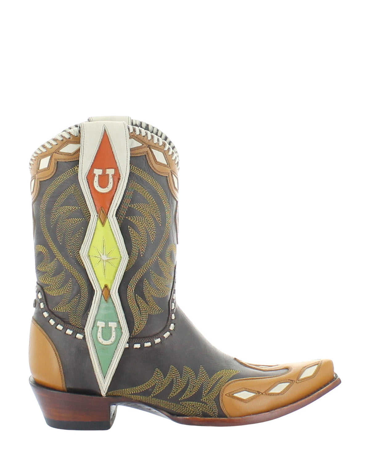 Old Gringo ATOMIC RANCH Chocolate women's 10" cowboy boot, side view