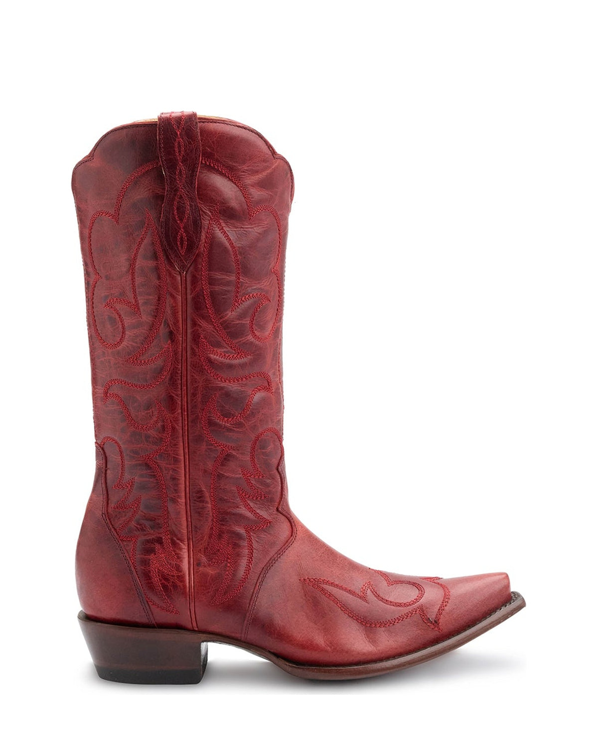 Old Gringo Ida Mid Red women's 13" cowboy boot, side view