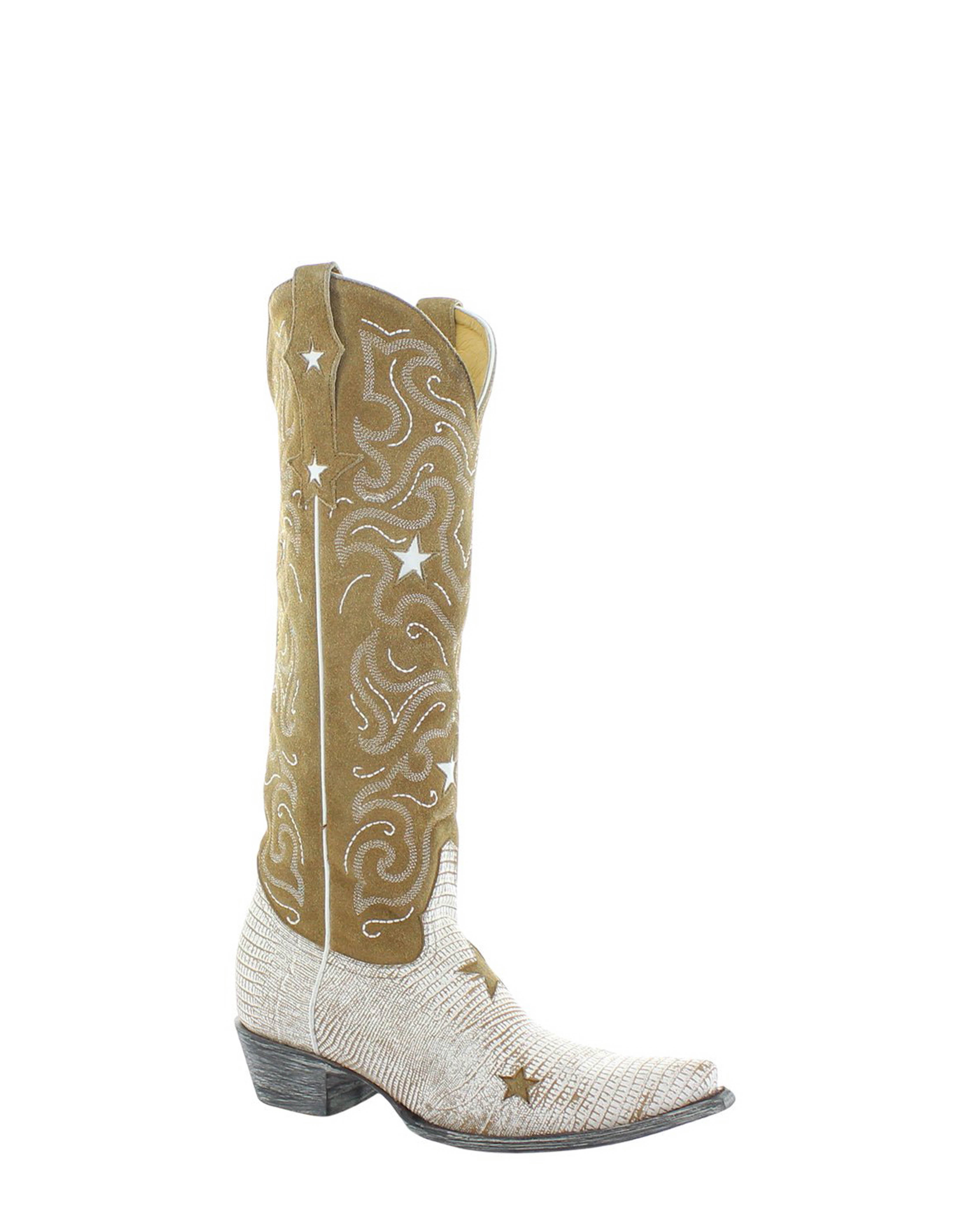 JENA - Crackled White/Camel