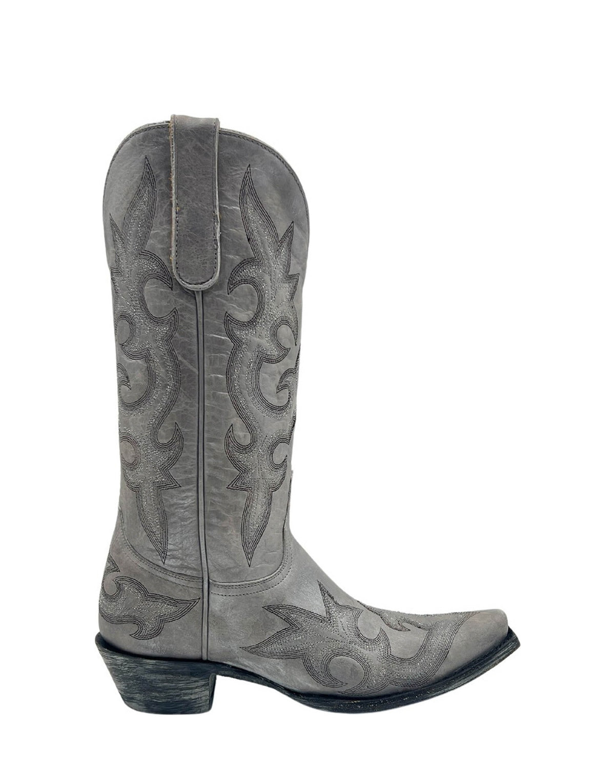 Old Gringo Diego Mid NACAR SILVER women's 13" cowboy boot, side view
