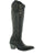 Old Gringo Emmer Tall Black/Gold women's 18" cowboy boot, side view