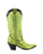 Old Gringo Eagle Sponge Collar 13" Green women's cowboy boot, side view