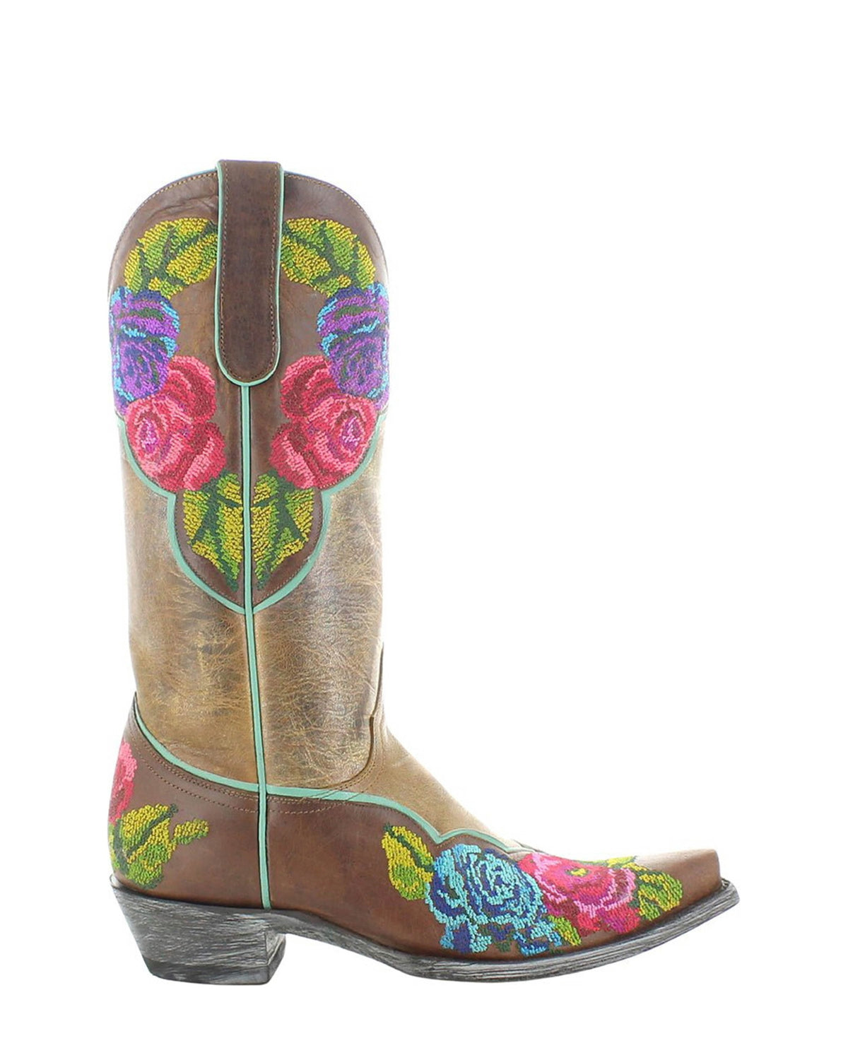 Old Gringo Zofia Brown women's 13" cowboy boot, side view