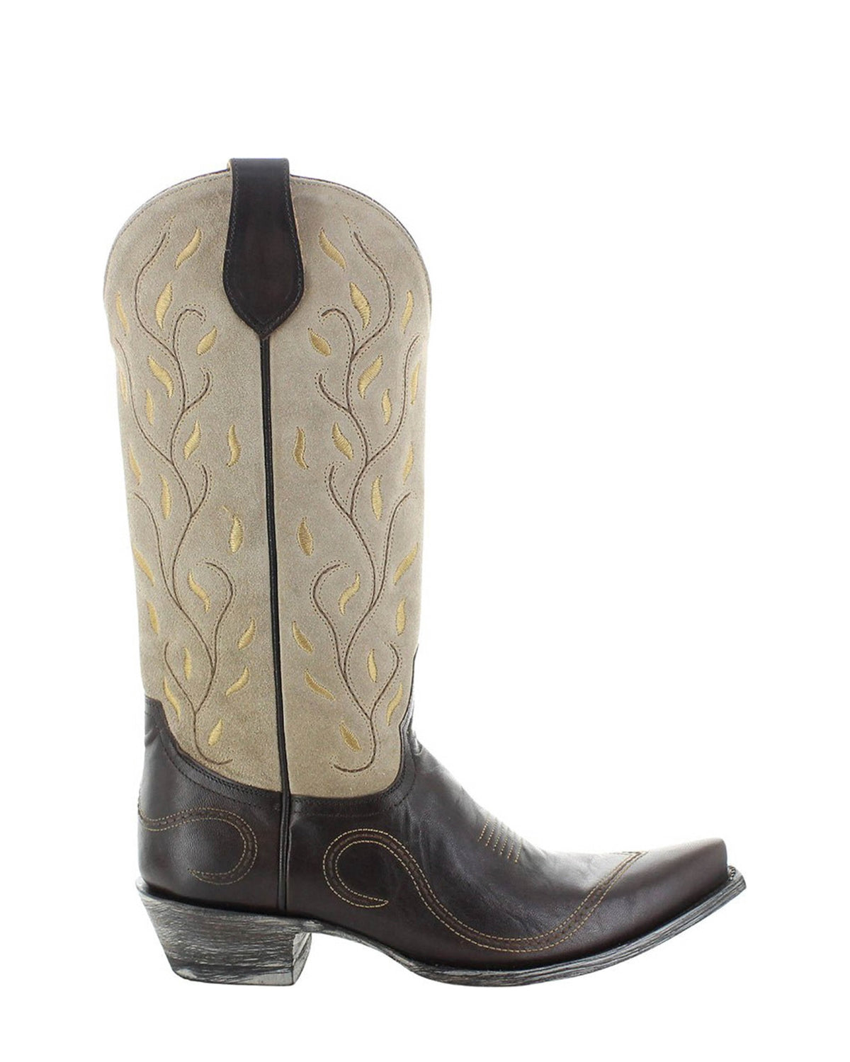 Old Gringo Orense Vesuvio Chocolate women's 13" cowboy boot, side view