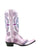 Old Gringo Alltar Pink/Blue women's 12" cowboy boot, side view