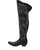 Old Gringo La Patrona Black women's 24" cowboy boot, side view