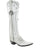 Old Gringo Mariana Tall 18" White women's cowboy boot, side view