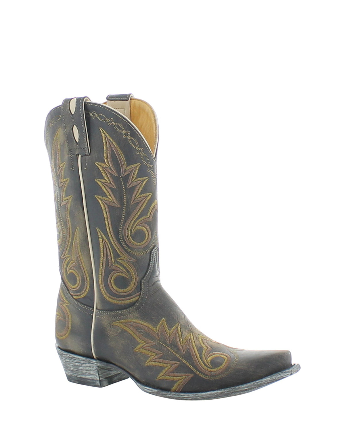 Old Gringo Nevada Stitch Rust/Tan women's 11" cowboy boot, side view