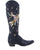 Old Gringo Celestial Tall Boot Suede Indigo women's 18" cowboy boot, side view