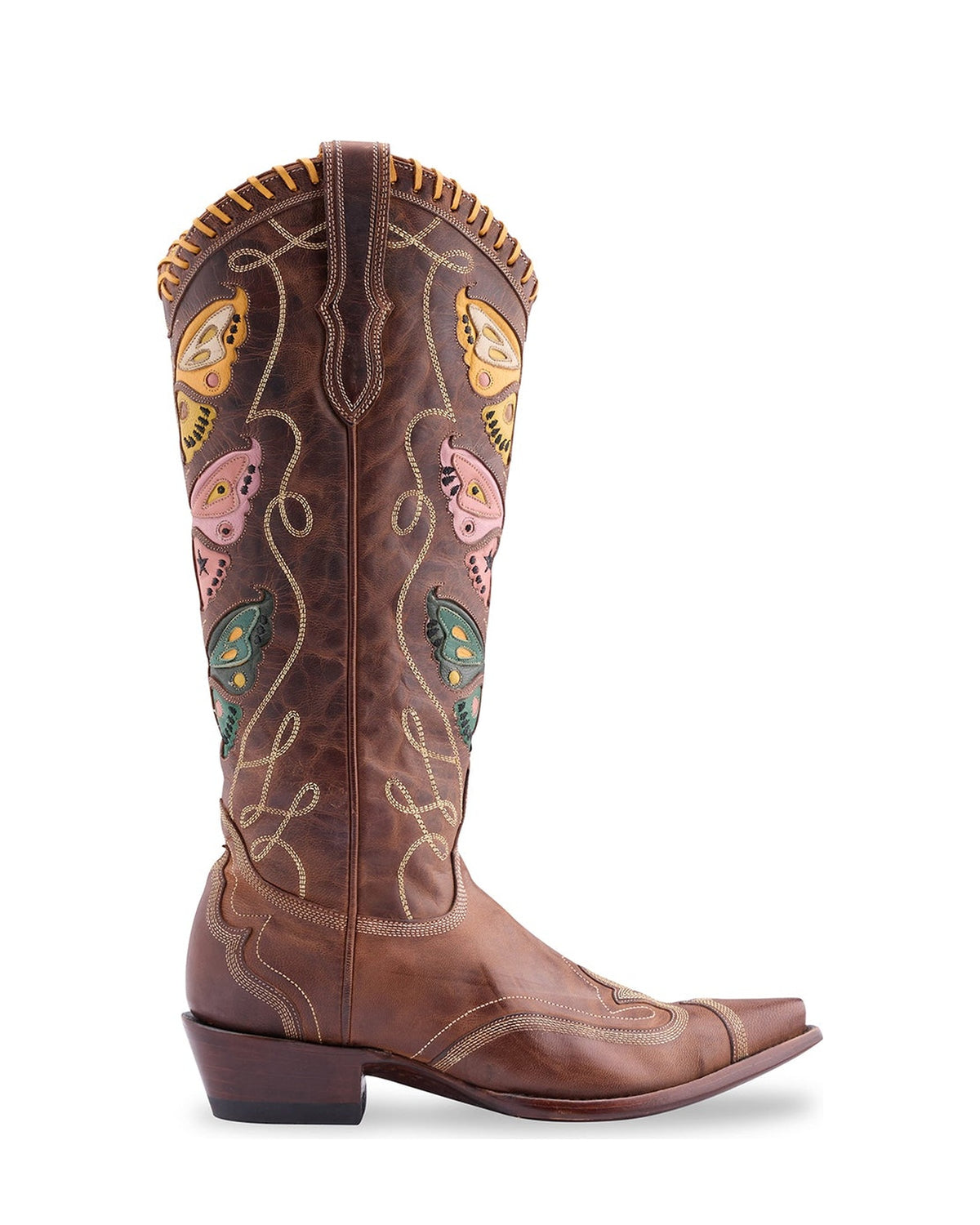 Old Gringo Flutter L4080 MD Rust women's 14" cowboy boot, side view