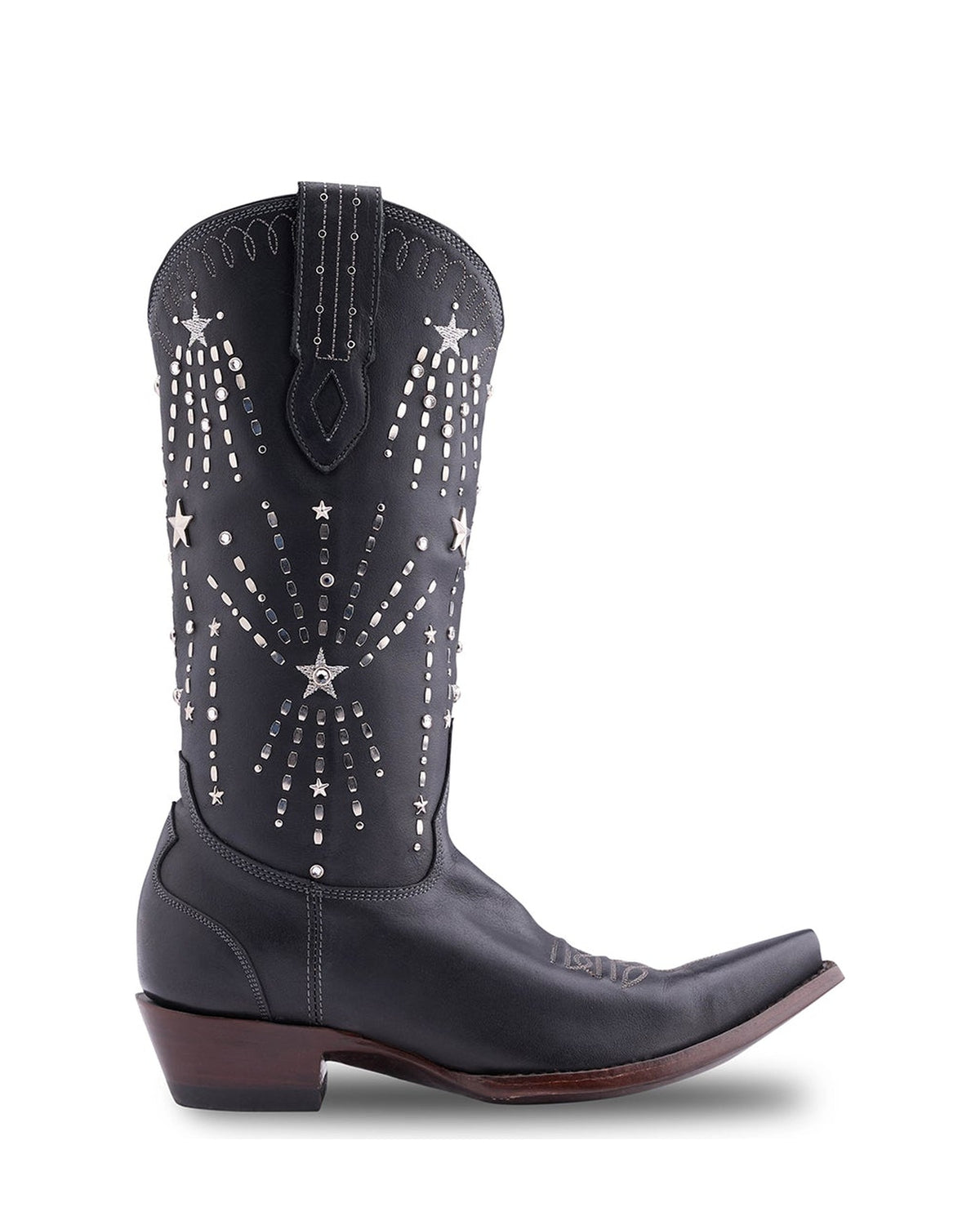 Old Gringo Night Sky L4169 Black women's 13" cowboy boot, side view
