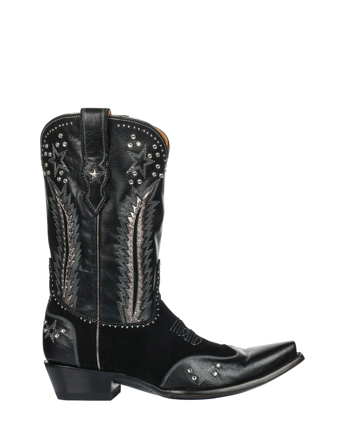 Old Gringo Quartz Magic Black women's 10" cowboy boot, side view