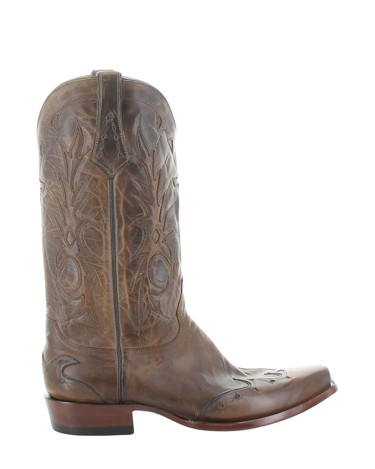 Old Gringo Valentino Rust/Cream men's 13" cowboy boot, side view