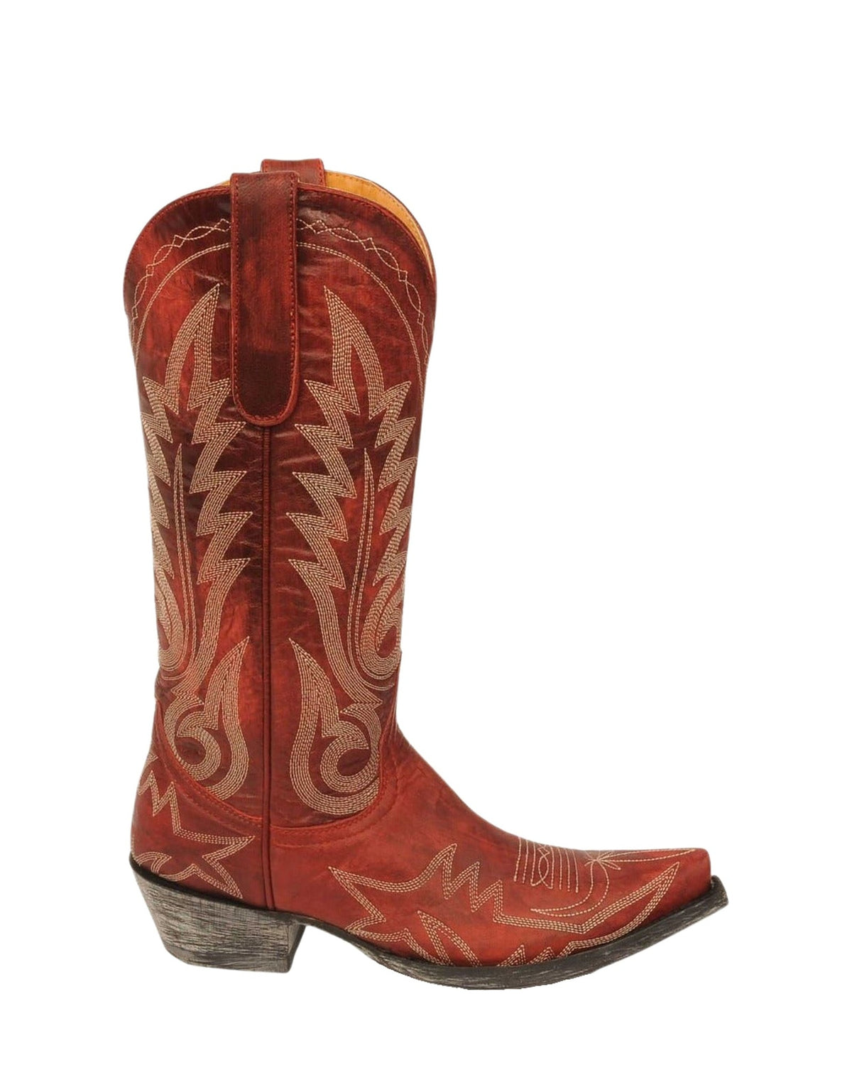 Old Gringo Nevada Vesuvio Red women's 13" cowboy boot, side view
