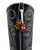 Old Gringo Boots 8 Ball Tall black cowhide leather western boot with white contrast stitching and flaming 8 ball charm