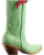 Old Gringo Boots Chili Tall soft mint goat leather western boot with tonal stitching and red chili bauble detail