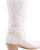Old Gringo Boots Mayra Bis 18-inch white leather western boot with intricate tonal stitching and a stacked heel.