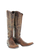 Old Gringo Boots Mayra brass goat leather tall western boots with intricate embroidery and side zipper