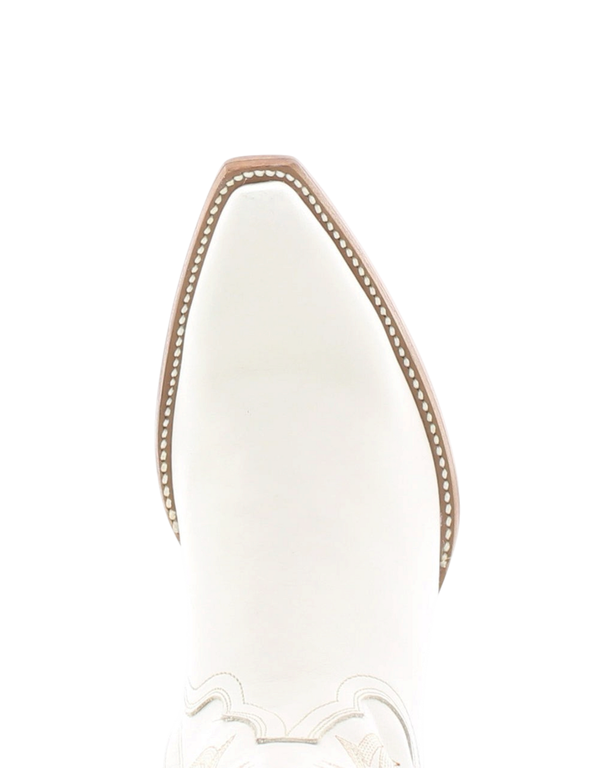 Old Gringo Boots Mayra Mid cowhide western boot in bone white featuring a 4Long pointed toe and detailed stitching