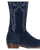 Old Gringo Boots Mayra Mid navy blue suede western boot with intricate white decorative stitching on the shaft