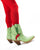 Old Gringo Boots Chili Short mint green goat leather western boots with red chili bauble and tonal stitching