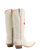 Old Gringo Boots Cherry Cherry white goat leather cowboy boots with red cherry embroidery and side zipper detail